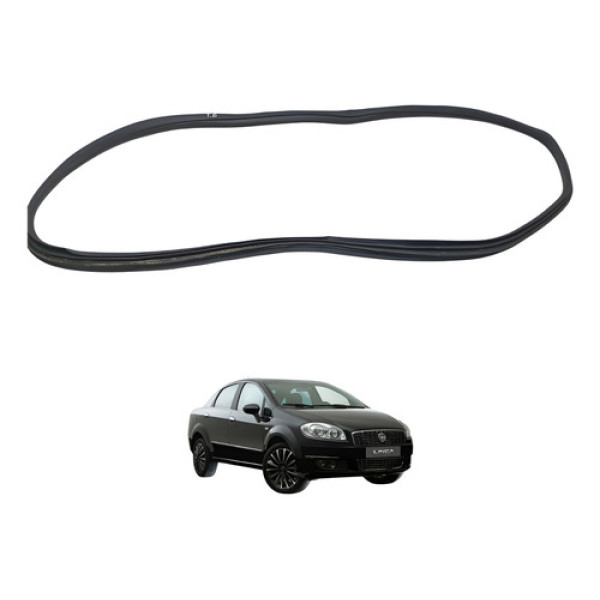 Borracha Guarnição Porta Traseira Direita Linea 2008 A 2015 Preto
