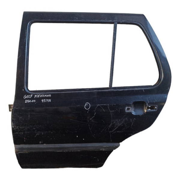 Porta Traseira Esquerda Volkswagen Golf Mexicano 95/98 Traseira Esquerda Preto