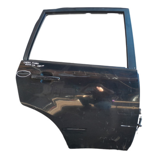 Porta Traseira Direita Chery Tiggo 2009 A 2012 Traseira Direito Preto