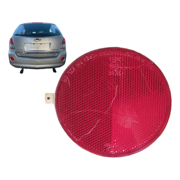 Refletor Olho Gato Para-choque Traseiro Direito Captiva 2008 Vermelha