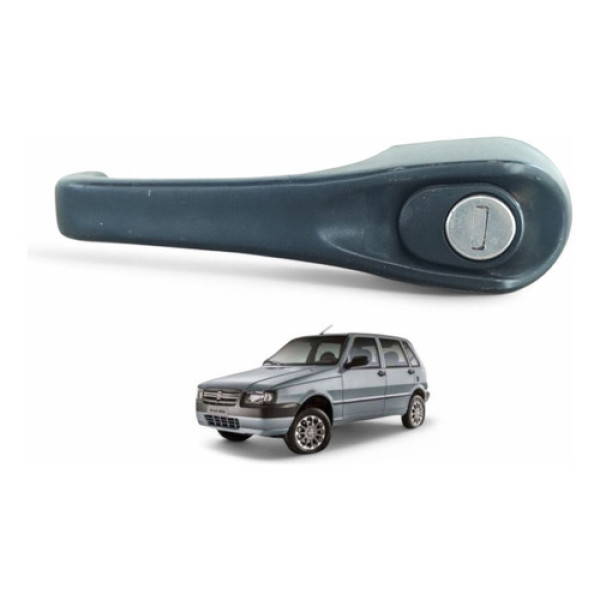 Maçaneta Ext Dianteira Esq/dir Sem Chave Uno Mille 2004 A 11 Preto Dianteira