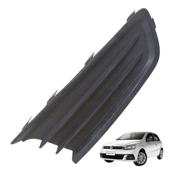 Moldura Farol Milha Lado Direito Gol Sav Voy G6 G7 2013/2018 Preto Direito