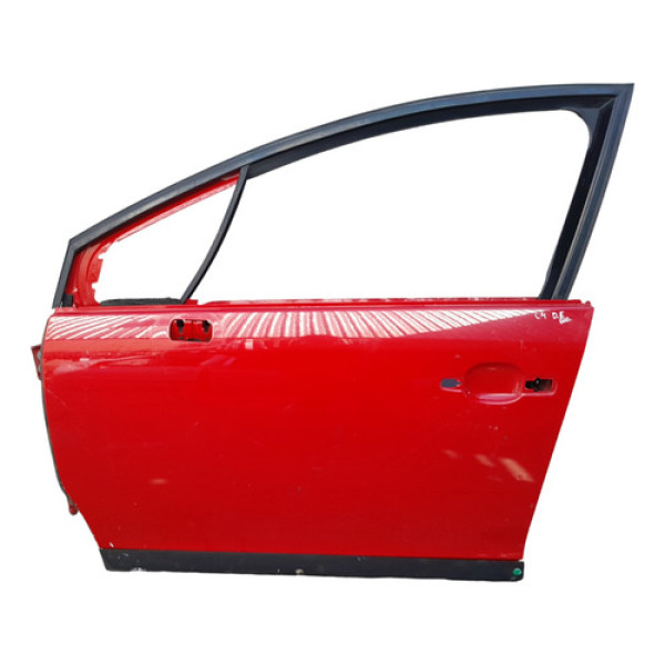 Porta Dianteira Esquerda Citroen C4 Original  Esquerdo Vermelho Dianteira