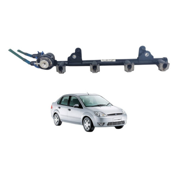 Flauta Bico Injetor Combustível Ford Fiesta Ka 2008 A 2013