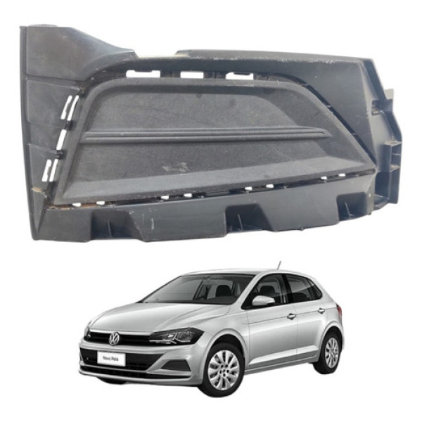 Moldura Direita Farol Milha Polo Virtus 2018/2022 Original Preto Direito