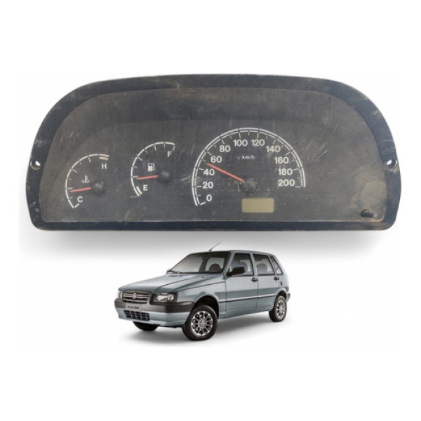 Painel Velocímetro Uno Palio Celebration  2006 A 2012 Preto