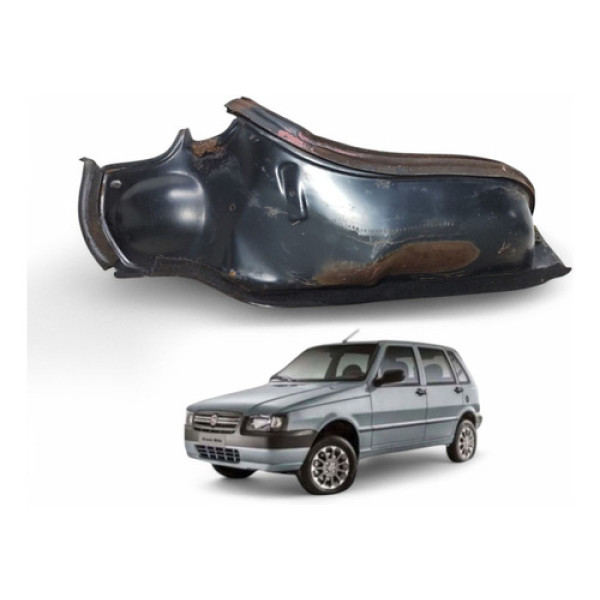 Chapa Direita Corta Fogo Uno Mille 2004 A 2011 Preto