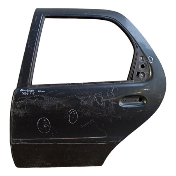 Porta Traseira Esquerda Fiat Palio Siena 1996 A 2003 Traseira Esquerdo Cinza