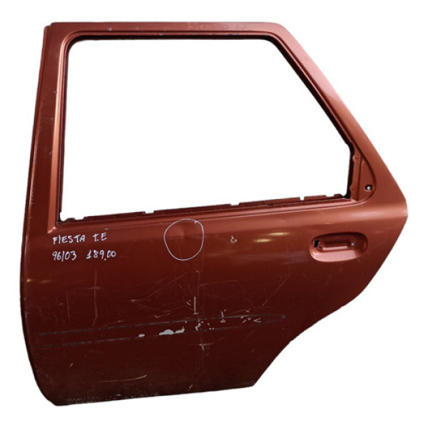 Porta Traseira Esquerda Frd Fiesta 1996 A 2003 Avaria Traseira Esquerda Dourado