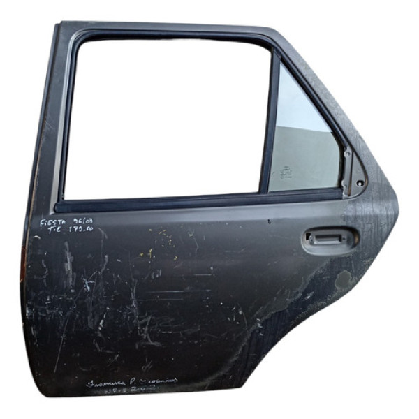 Porta Traseira Esquerda Ford Fiesta 1996 1997 1998  A 2003 Traseira Esquerda Prata