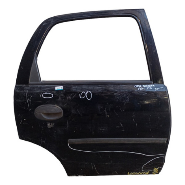 Porta Traseira Direita Chevrolet Corsa Montana 2003 A 2010 Traseira Direito Preto
