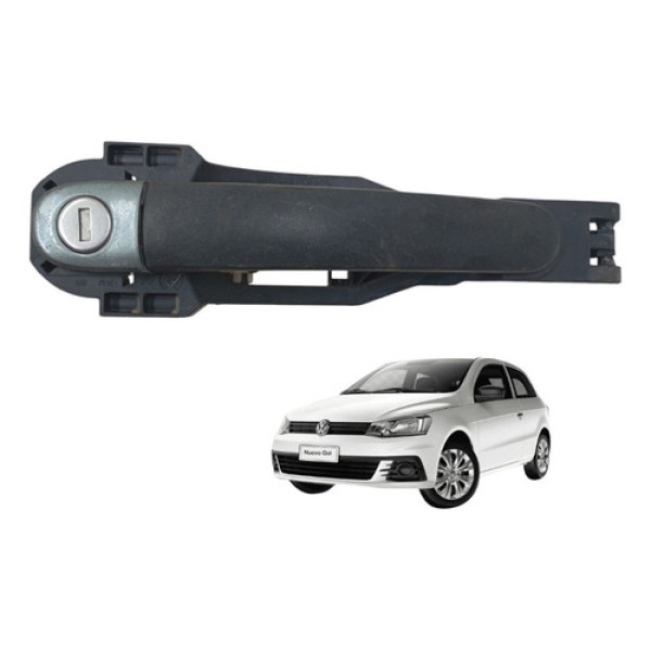 Maçaneta  Dianteira Esquerda Externa Gol Voy G6 G7 2013/2018 Preto Dianteira