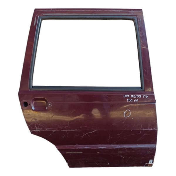 Porta Traseira Direita Fiat Uno 1985 A 2003 Original  Traseira Direito Vermelho