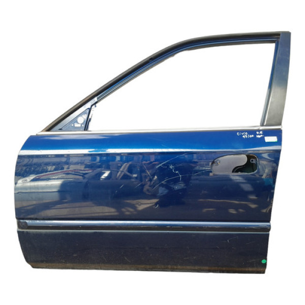 Porta Dianteira Esquerda Honda Civic 1997 A 2000  Dianteira Esquerdo Azul