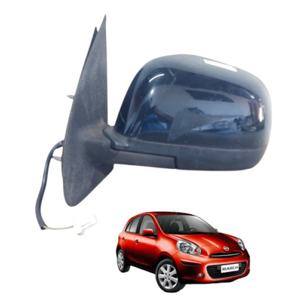 Retrovisor Elétrico Esquerdo Nissan March 2011 A 2015