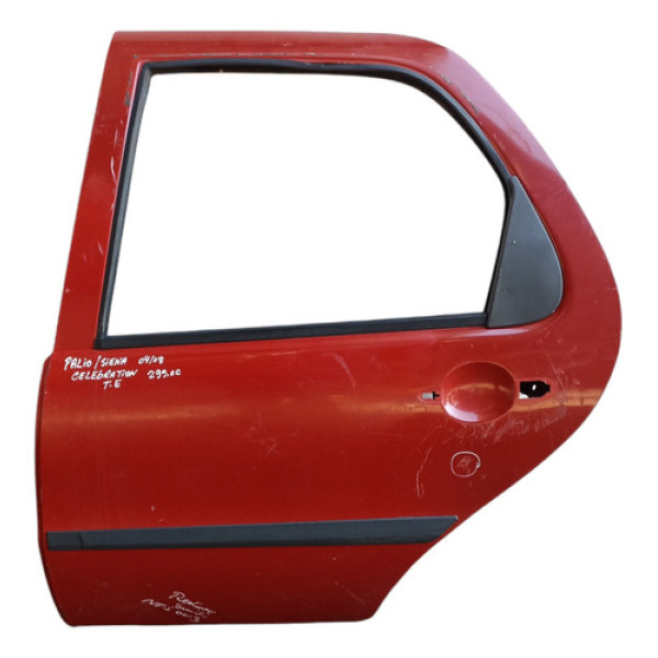 Porta Traseira Esquerda Palio Siena Celebration 2004/2008 - Traseira - Esquerda - Vermelho
