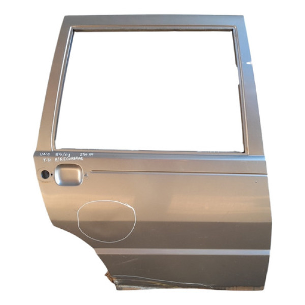Porta Traseira Direita Fiat Uno 1984 A 2003 Para Recuperar  Traseira Direita Prata