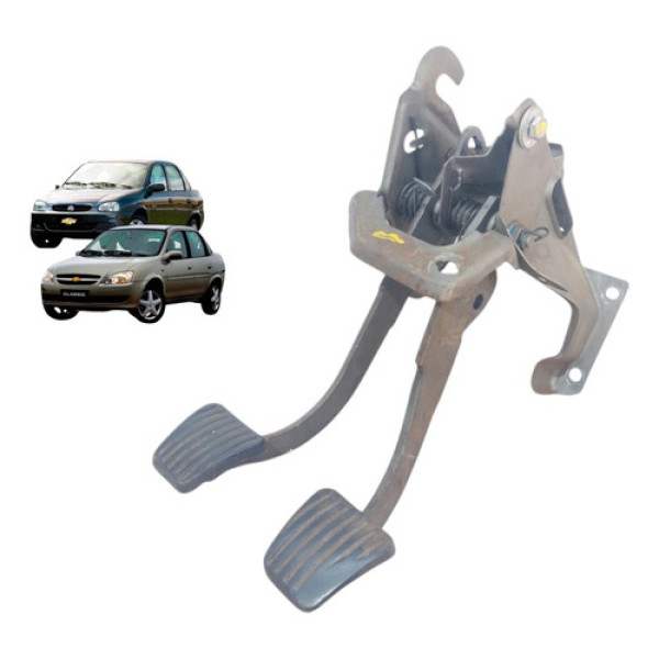 Pedais Embreagem Freio Com Suporte Do Classic 1996 A 2016