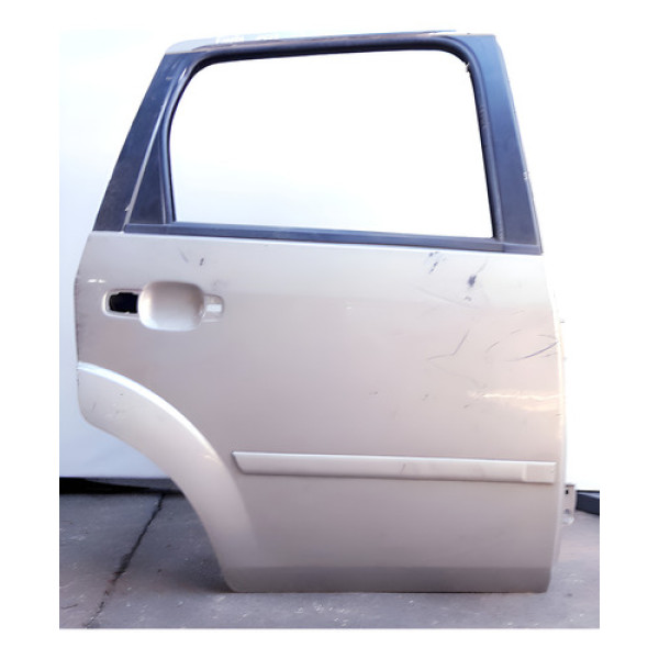 Porta Traseira Direita Fiesta 2004 A 2012 Prata  Prateado