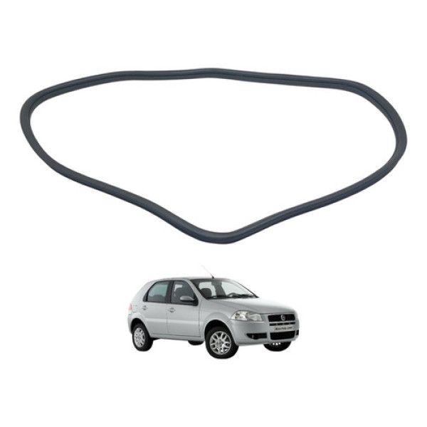 Borracha Guarnição Porta Traseira Esquerda Palio Siena 09/12 Preto