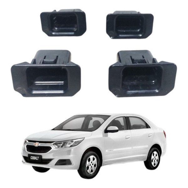 Kit Guia Encaixe Painel Instrumento Cobalt  Spin 2013 A 2020 Preto