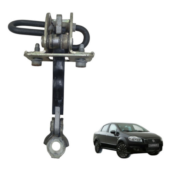 Limitador Porta Dianteira Direita Linea 2008 2009 A 2015 Dianteira Direita Preto E Prata
