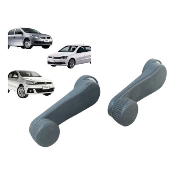 Par Manivela Vidro Gol Saveiro Voyage 2009 A 2023 5x0837581 Preto