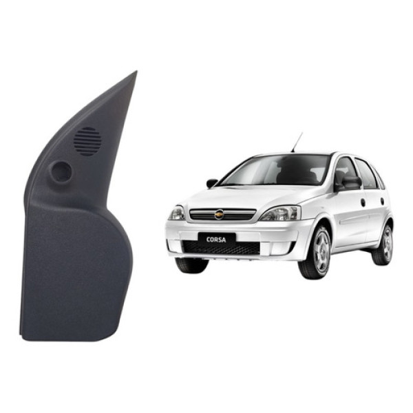 Moldura Interno Retrovisor  Direito Corsa Maxx 2003 A 2010 Preto