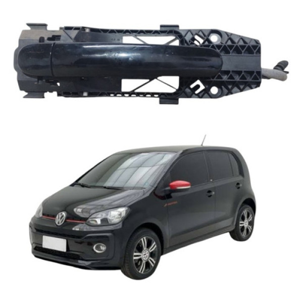 Maçaneta Externa Dianteira Direita Vw Up  2013 A 2021 Preto Dianteira