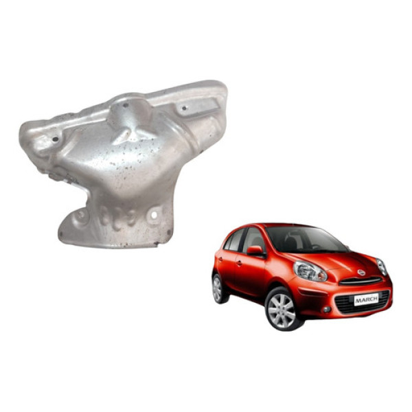 Defletor Calor Escapamento Nissan March 2011 A 2015