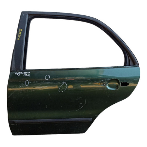 Porta Traseira Esquerda Fiat Marea Brava 1994 Original Traseira Esquerda Verde