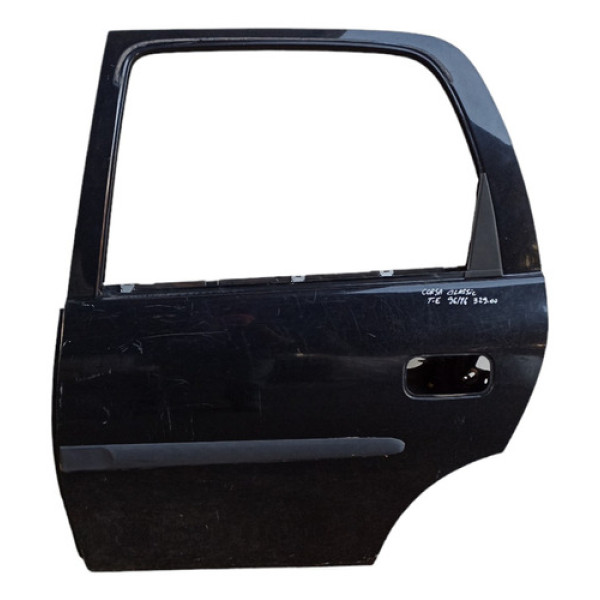 Porta Traseira Esquerda Gm Corsa Classic 1996/2016 Original Traseira Esquerdo Preto