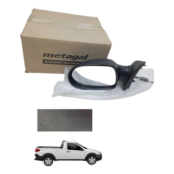 Retrovisor Strada Working 2010 A 2013 C/controle Original