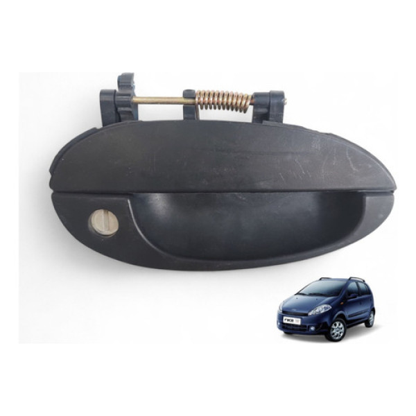 Maçaneta Externa Dianteira Direita Chery Face 2010 A 2014 Preto Dianteira