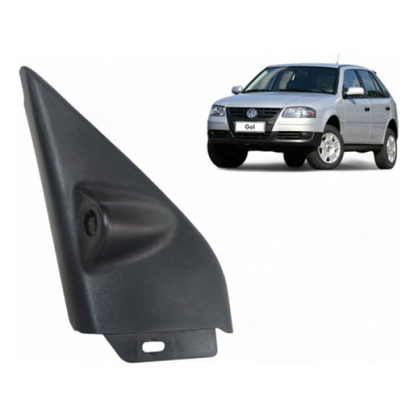 Moldura Int Retrovisor Esquerdo Gol 4 P Parati 1995 A 2012 Preto