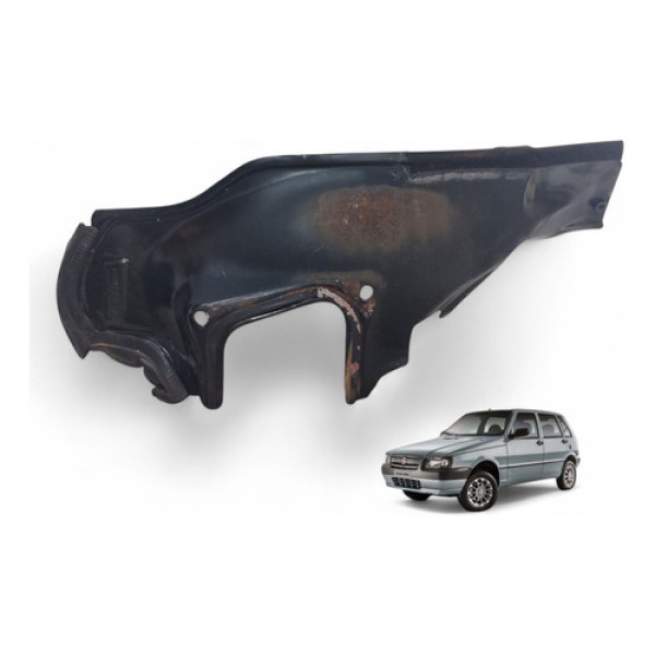 Chapa Esquerda Corta Fogo Uno Mille 2004 A 2011 Preto