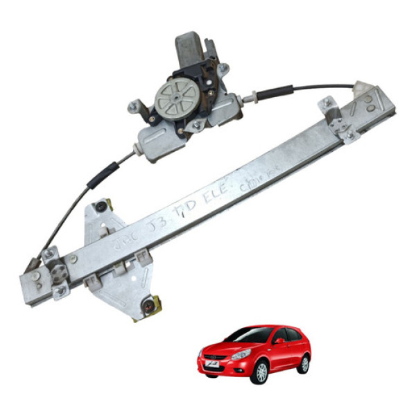 Máquina Motor Vidro Traseira Direita Jac J3 2010 2011 A 2013