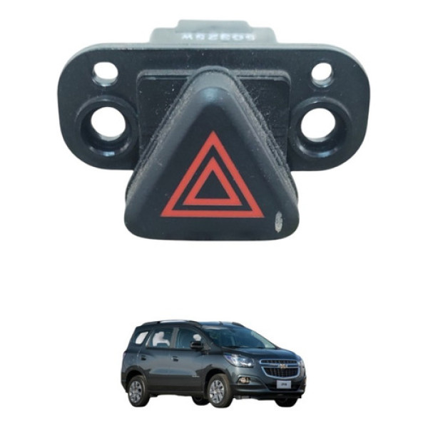 Botão Interruptor Pisca Alerta Cobalt Spin Cruze 2013 A 2016 Preto