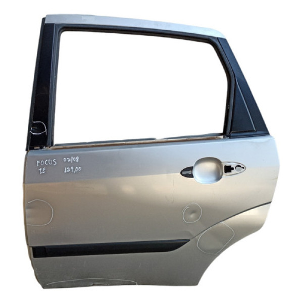 Porta Traseira Esquerda Ford Focus 2002 A 2008 Com Avarias Traseira Esquerda Prata