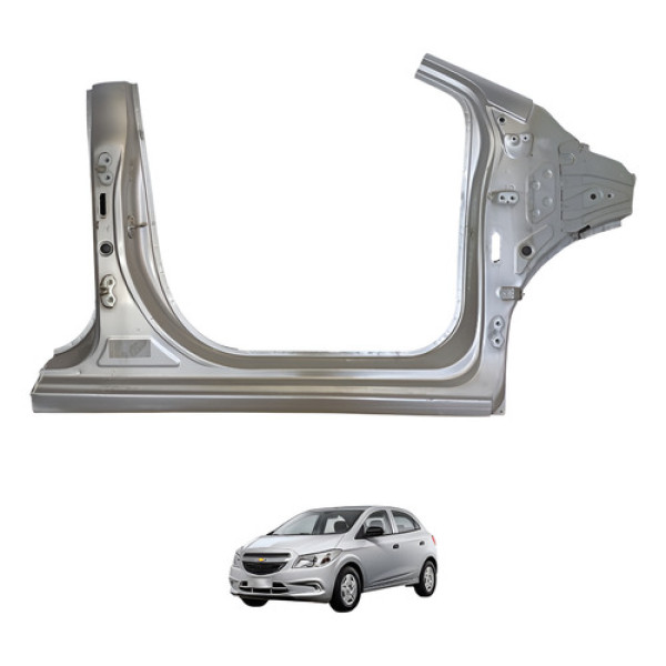 Coluna Portas Caixa Ar Lado Direito Onix Prisma 2012 A 2019 Prata