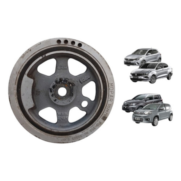 Polia Virabrequim Argo Cronos Mobi Uno 1.0 3cc 2017 A 2023