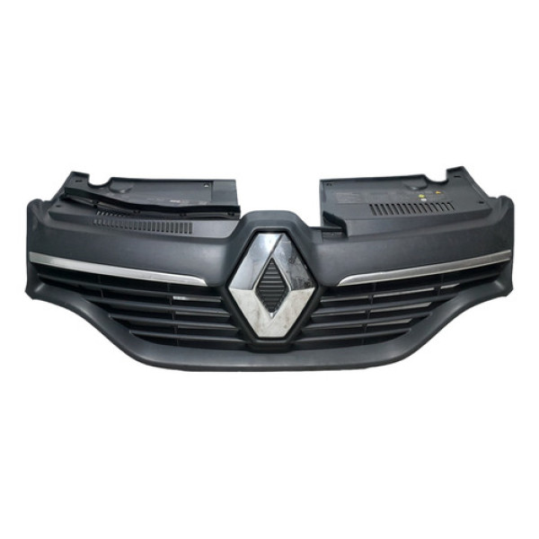 Grade Dianteira Com Emblema Sandero Logan 2015 A 2019  Preto Plástico