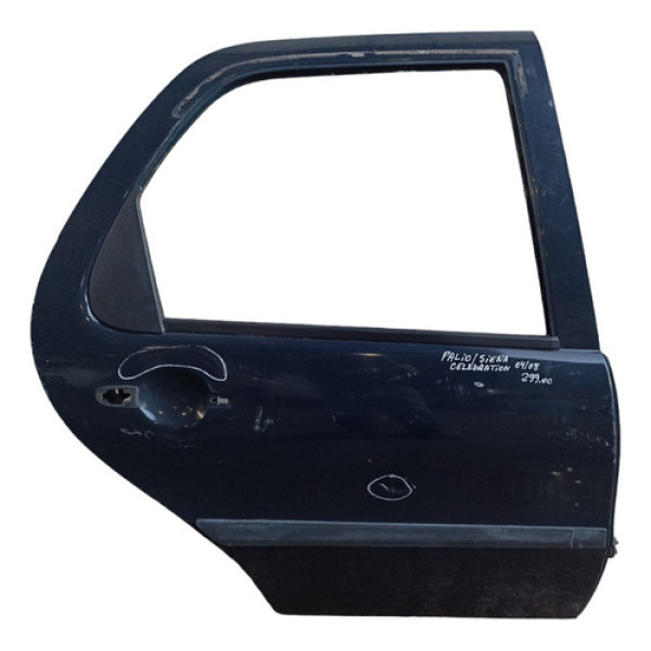 Porta Traseira Direita Fiat Palio Siena Celebration 2004/08 Azul Direito Traseira