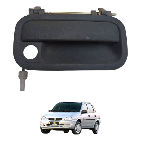 Maçaneta Externa Dianteira Direita Corsa ,96/10 93251720 Preto Dianteira