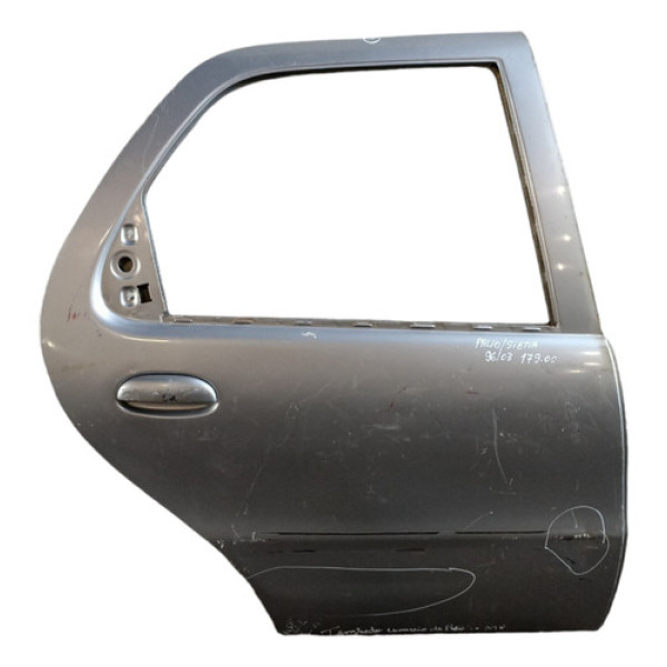 Porta Traseira Direita Palio Siena 1996 A 2003 Fiat  Traseira Direito Prata