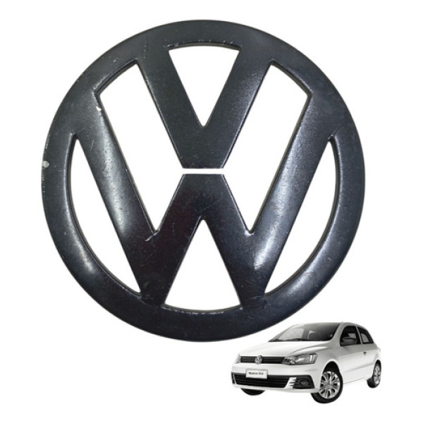 Emblema Grade Dianteira Radiador Gol Sav Voy G6 G7 2013/2018 Preto