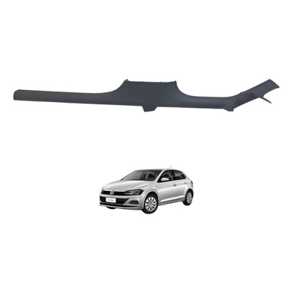 Moldura Soleira Porta Polo Virtus Dian Direita 2017 A 2022 Preto