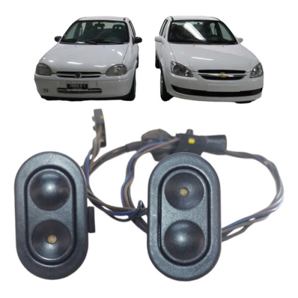 Par Botões Vidro Elétrico Dianteiro Classic 1996 A 2016
