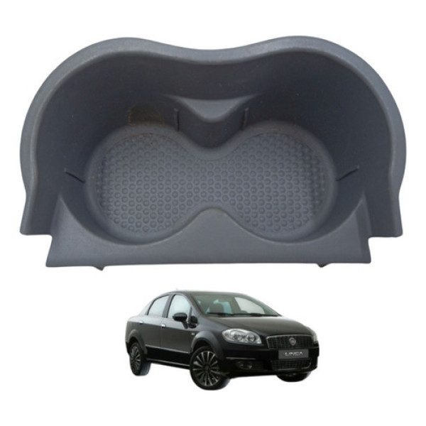 Porta Copos Console Central Linea 2008 A 2015 100174199 Cinza