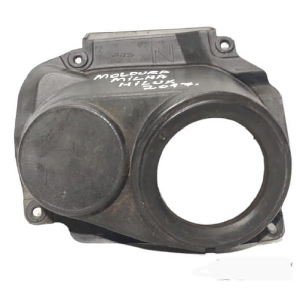 Moldura Farol Milha Neblina Esquerdo Hilux 2017 Original Preto Esquerdo